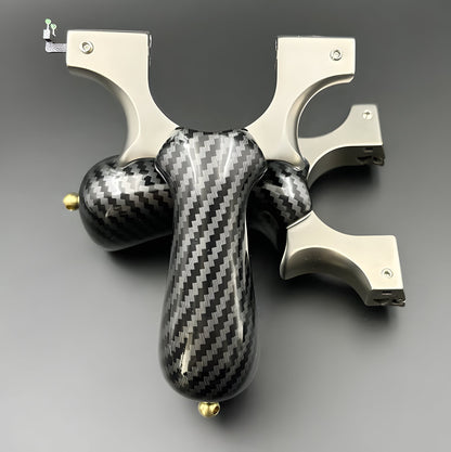 Carbon Fiber War God Dragon Tooth Hidden Button Toy Handle