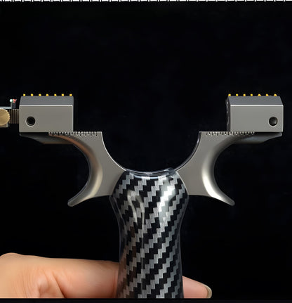 Titanium Alloy Dragon Tooth High-End Dual-Color Slingshot