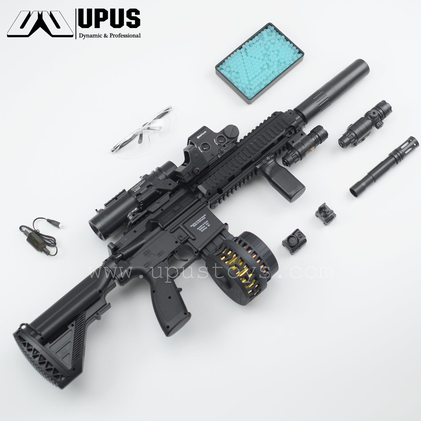 HK416D Gel Ball Blaster Toy Gun Full Accessories