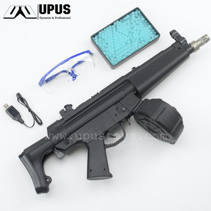 MP5 Gel Ball Blaster Launcher Two Magazine Clipes Rotary Drum Adult type